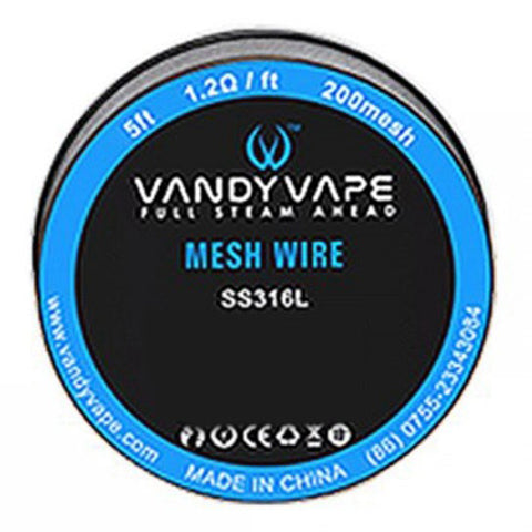 VANDY VAPE Mesh wire SS316L 200mesh 1.5m